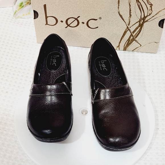 Womens B.O.C. Born Concept Howell Comfort Slip On Flats Black Leather Sz 9.5 - Picture 6 of 11